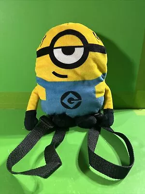 Despicable Me 3 Minion Figure Plush 9  Mini Toddler Backpack Adjustable Straps • $9