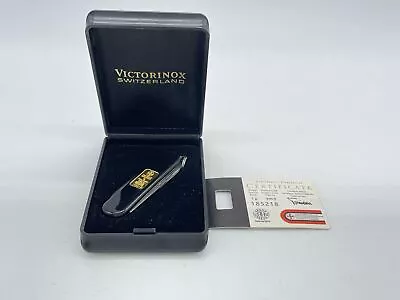 VICTORINOX Gold Ingot Black Classic SD Swiss Army Knife MINT IN BOX • $145