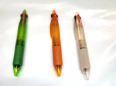 3 Vintage Multi Color Pens - Black Green Blue & Red Ink - U • $17.49