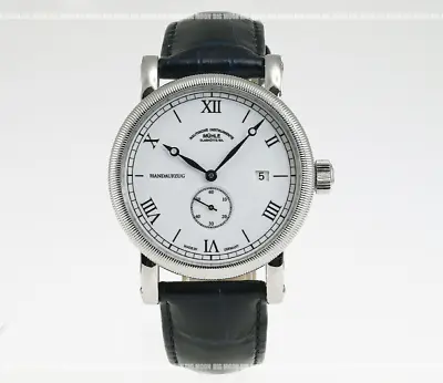 MUHLE GLASHUTTE Teutonia 3 III M1-08-11LB Manual White Watch Used 230812T • $1817.84