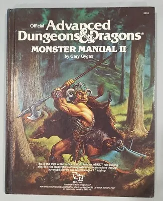 Dungeons & Dragons 1st Ed. - MONSTER MANUAL II (2) - True 1st Print - Good Cond • $34.99