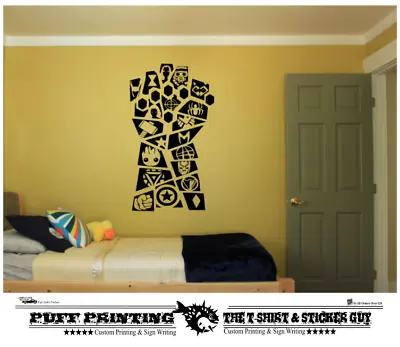 £4.99 • Buy Superhero Fist All Avengers Wall Stickers Art Decals Mural Room Bedroom Kids