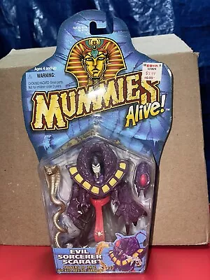 1997 Hasbro Mummies Alive Evil Sorcerer Scarab Figure Toy New • $22