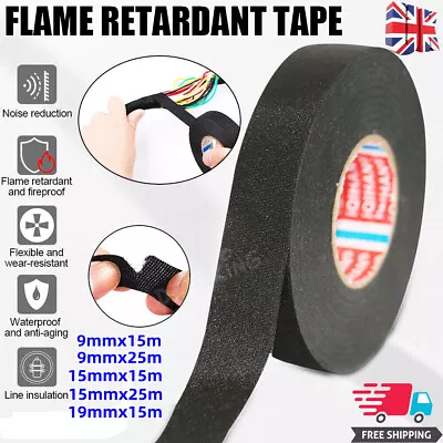 Flame Retardant Tape Waterproof Flame Retardant Insulating Anti-Aging Fireproof • £3.79