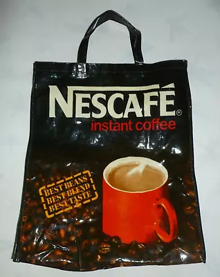 ***Vintage 1970s/1980s Large Nescafe Oilcloth/Tote Shopping Bag*** • £16.95