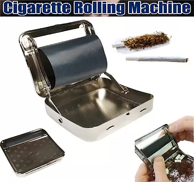 Automatic Metal Cigarette Tobacco Roller Roll Rolling Machine Box Case Maker Tin • $13.99