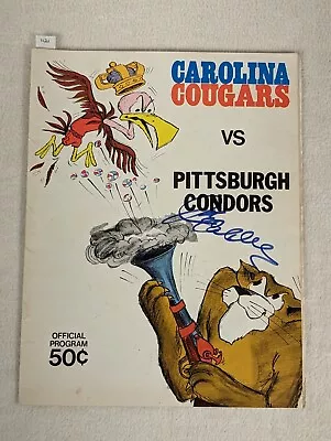 Vtg 1970 Carolina Cougars V. Pittsburgh Condors ABA Basketball Program ~ SIGNED • $69.95
