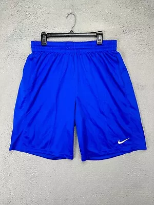 Nike Shorts Men XL Blue Athletic Swoosh Basketball Workout Drawstring Pocket NEW • $40.34