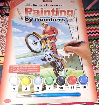 Royal Brush Paint By Number Kit MotoCross 8.75  X 11.75  NEW • $11.90