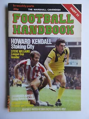 £1.70 • Buy Football Handbook Part 31, Marshall Cavendish, 1978, GC