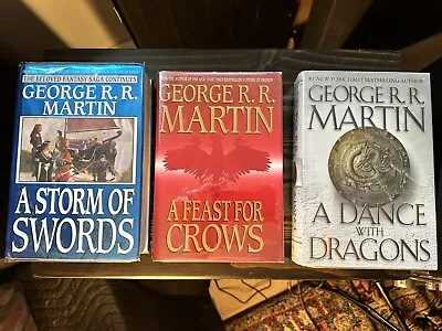 Game Of Thrones Books 3-5 1st/1st Edition HC- Very Good Condition • $160