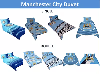 Manchester City Single & Double Duvet Set Brand New • £34.99