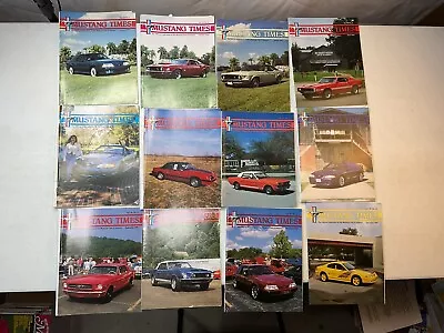 Vintage Mustang Times Magazine 1995 Full Year 12 Issue Original Cover Protectors • $39.99