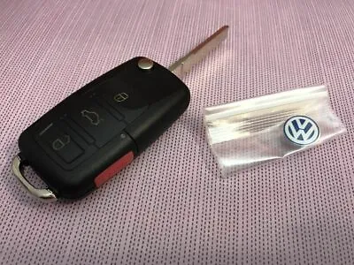 $16.98 • Buy Volkswagen Flip Key Fob Shell Replacement Case Kit Jetta Beetle Passat Vw New