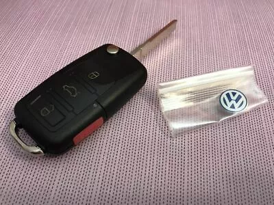 Volkswagen Flip Key Fob Shell Replacement Case Kit Jetta Beetle Passat Vw New • $16.98