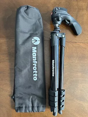 Manfrotto - 61  Compact Action Aluminum Folding Tripod - Black (MKCOMPACTACN-BK) • $79