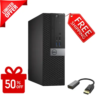 Dell Desktop Computer PC I7 Up To 64GB RAM 4TB SSD Windows 11 Or 10 WiFi • $239.86