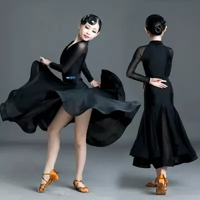 New Ballroom Dance Dress Girls New Waltz Latin Standard  Clothes Modern Dance • $359.13