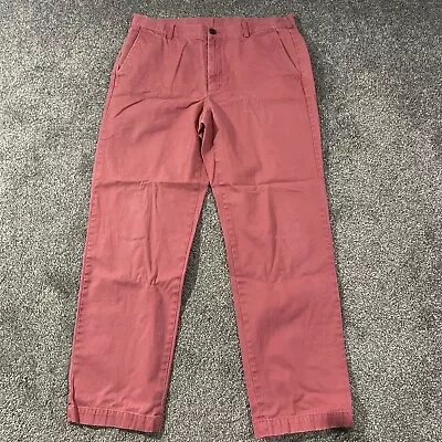 Brooks Brothers 346 Mens Pink Flat Front Classic Fit Chino Pants 36/30 • $17.50