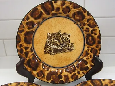 Lot Of 3 Casual Victoria Beale Wild  Kingdom Plates-cheetahs/leopards • $14.99