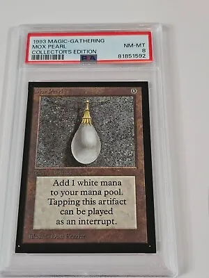 Mox Pearl Collectors Edition PSA 8 Mtg Magic The Gathering • $949