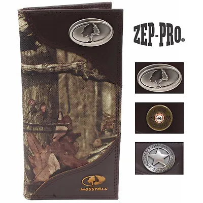 ZEP-PRO Mens Mossy Oak Nylon/Leather Lifestyle Concho Wallet • $43.99