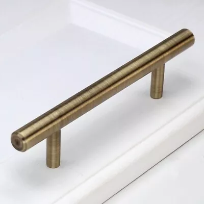 Brass Cabinet Drawer Knobs Pulls Kitchen Cupboard Furniture Handles Vintage • $10.55