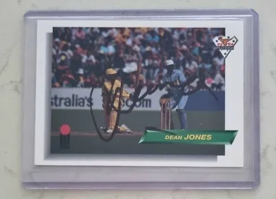 Dean Jones Signed Futera Retro Cricket Card WSC One Day Legend • $34.90