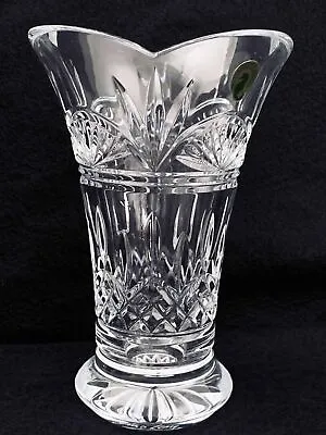 Waterford Crystal Lismore Signed Jim O'Leary Celebrations 8  Flared Vase 159463 • $125