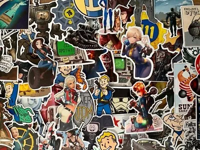 Fallout Sticker Pack - 50/100 Stickers - Vinyl Decal New Vegas Wasteland Vault • $8.95