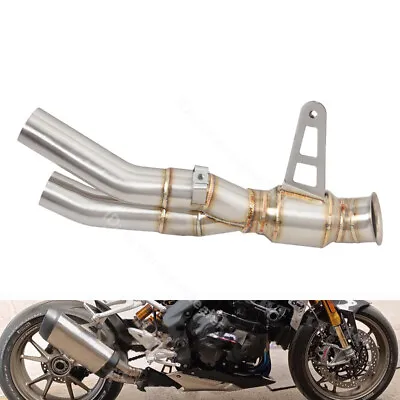 For Triumph Speed Triple 1200 RS RR 2023 2022 Exhaust Mid Pipe Fit Stock Muffler • $128.69
