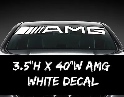 AMG Merceds Benz Windshield Vehicle Sticker Logo Vinyl Decal Graphic Banner 353 • $12.99