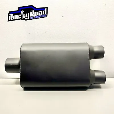 SpeedFX 3” Single Inlet Performance Muffler W/ Dual 2.5” Outlet Stainless Steel • $52.99
