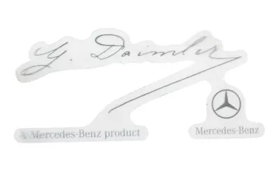 Mercedes Benz OEM G Daimler Signed Windshield Sticker Decal Clear Label • $15.99