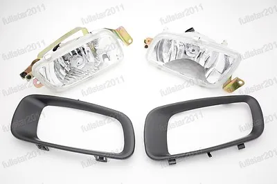 Front Bumper Fog Lights Lamp W/ Cover Kits For Mitsubishi Pajero V73 2000-2003 • $147.29