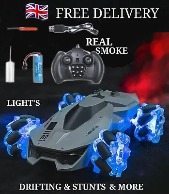 £39.99 • Buy 2.4GHz Remote Control RC Car REAL SMOKE,LIGHTS,SOUND,DRIFT,STUNTS,