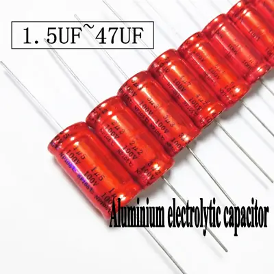 1.5uF-47uF 100V Axial Non-Polarized Electrolytic Capacitor For Speaker Divider • $2.35