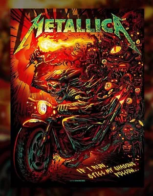 Metallica Poster - Shadows Follow - Munk One - SOLD OUT! Preorder Shipped! • $189.99