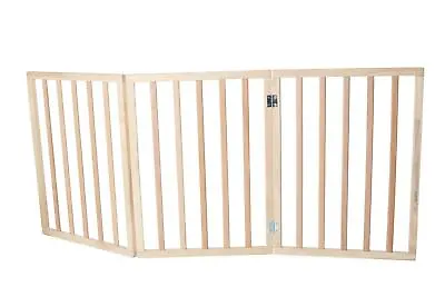 £41.90 • Buy BETTACARE THE PET GATE COMPANY Free Standing Wooden Folding Pet Barrier Natural
