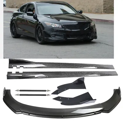 For Honda Accord Coup Front Bumper Lip Spoiler Splitter Body Kit+Side Skirt • $169.99