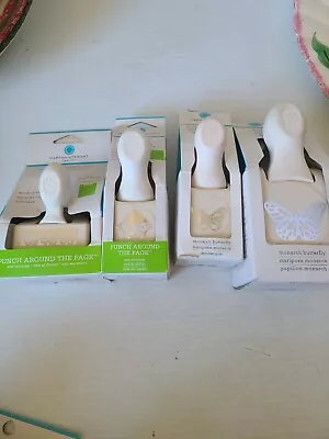 Martha Stewart Craft Punch Monarch Butterfly Edge Corner Double Craft Lot Of 4 • $33