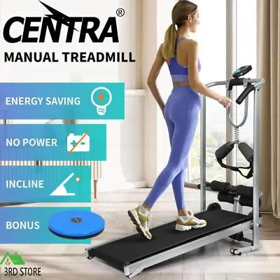 $180 • Buy Centra Manual Treadmill Mini Incline Fitness Machine Walking Home Gym Exercise