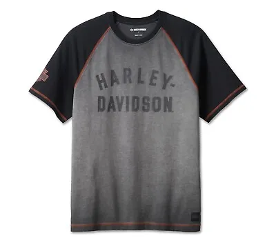 Harley-Davidson Men's Iron Bond Raglan Tee Gray - 99001-23VM • $24.95