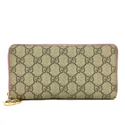 GUCCI GG Logo PVC Zip Around Long Wallet/7Y0139 • $5.50