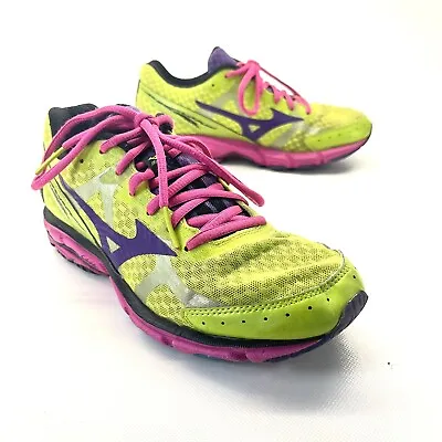 Mizuno Wave Rider 17 Women Girls Ladies Running Cross Training Gym Shoes Sz 7.5 • $20