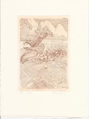 Moebius - ' Neuf Et Demi' - Etching • $551.12