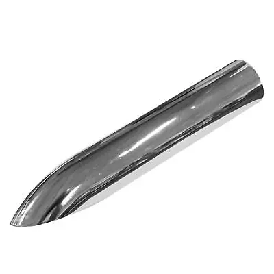 Silverline Exhaust 9818 Tip - XLERATOR Turn Down; Chrome 1 7/8  I.D. With Bolt • $21.99