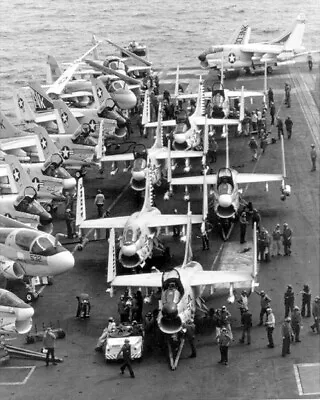 Carrier USS Enterprise During The Evacuation Of South Vietnam War 8x10 Photo 731 • $7.43