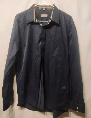  Authentic Burberry  Dress Shirt/ Size XXXL Black • $45.99