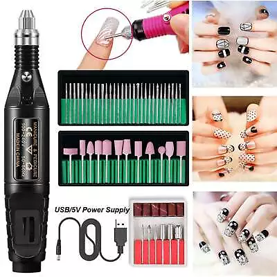 Black Professional Toe Nail Grinder For Thick Toenails Set Manicure And PedicuXI • $15.98